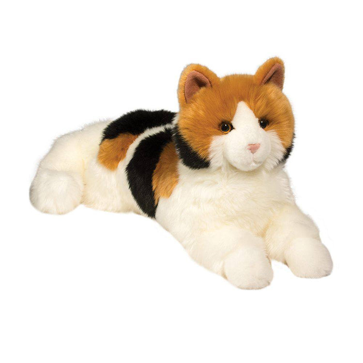 Douglas Puzzle Calico Cat Plush #2030 Stuffed Animal 19" long