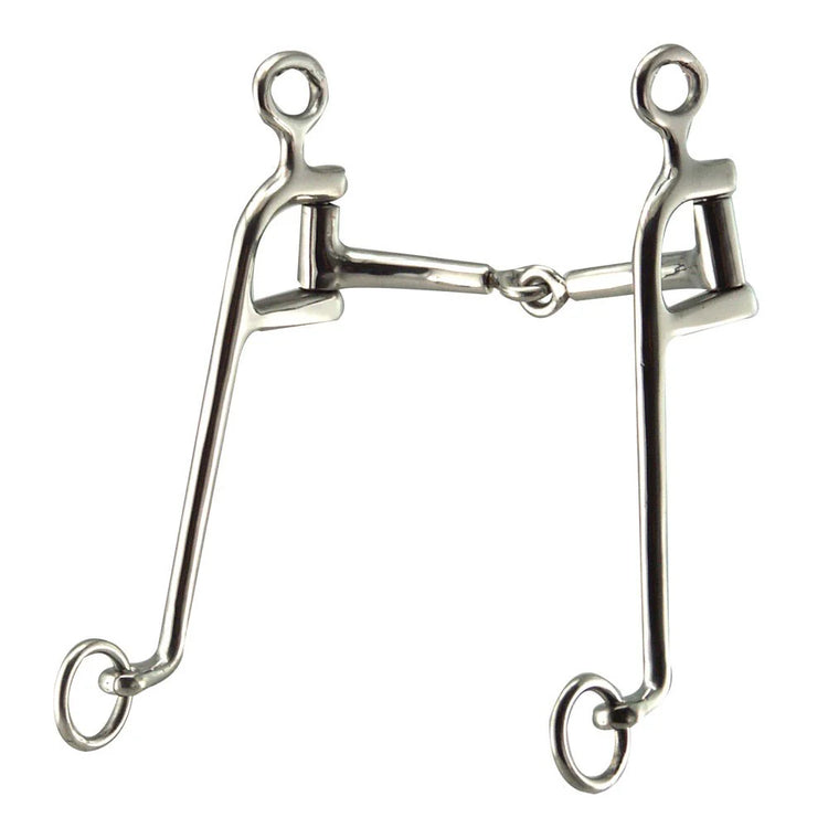 Robart Pinchless Stainless Steel Walking Horse Bit 5" Medium Arched Port 210970