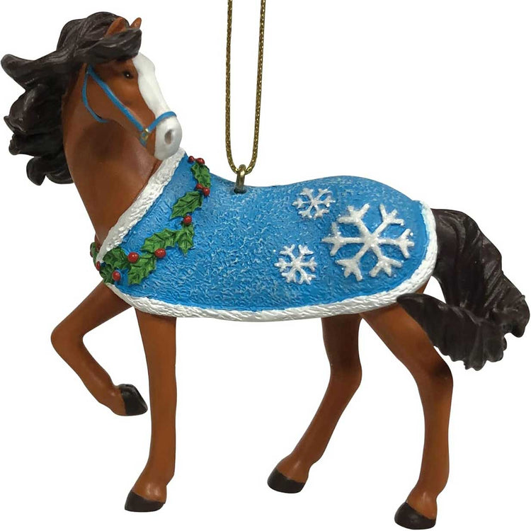 Trail of Painted Ponies Snow Ready Hanging Ornament 2.6in H