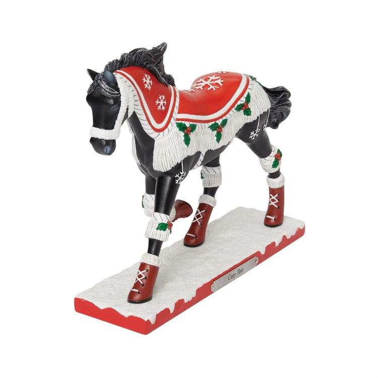 Trail of Painted Ponies Cozy Toes Christmas Horse Figurine 7.3in H