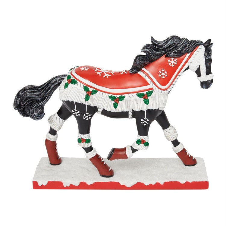 Trail of Painted Ponies Cozy Toes Christmas Horse Figurine 7.3in H
