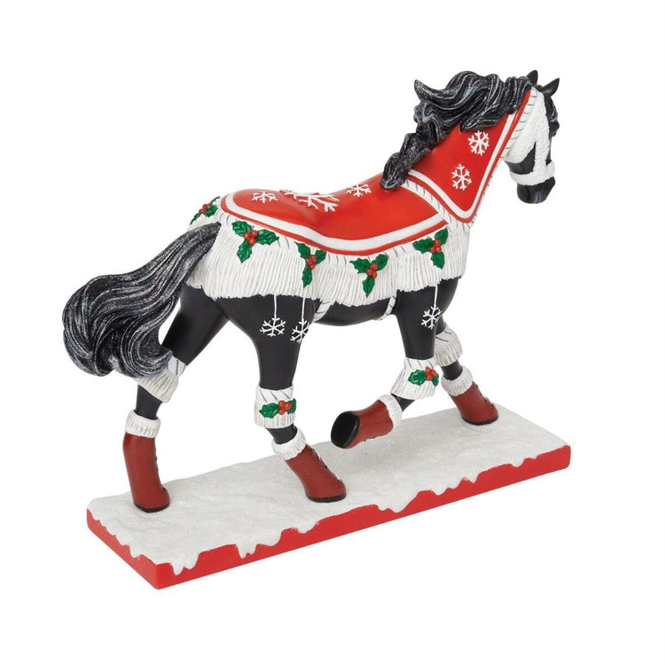 Trail of Painted Ponies Cozy Toes Christmas Horse Figurine 7.3in H