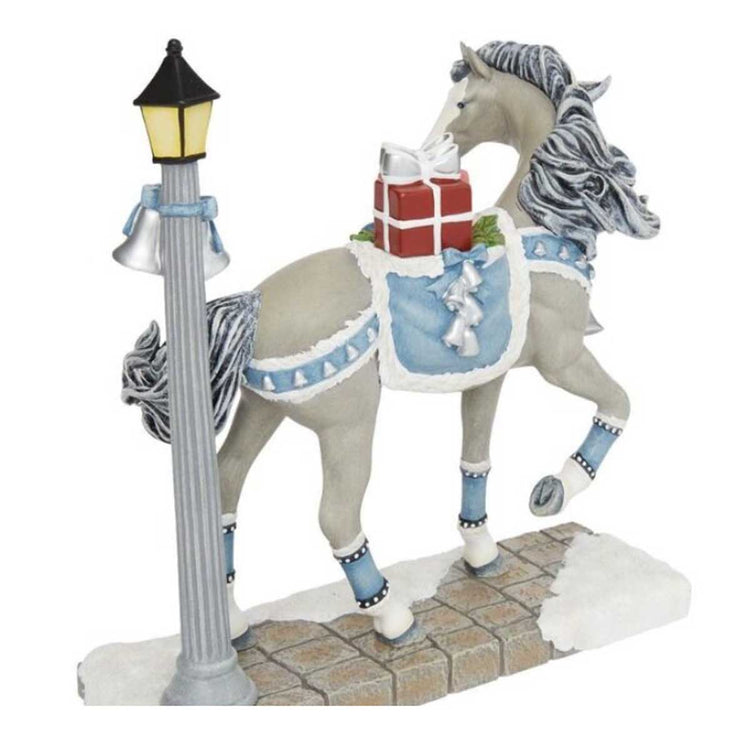 Trail of Painted Ponies Christmas Time in the City Horse Figurine 8in H
