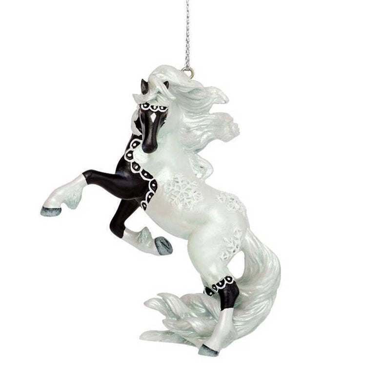 Trail of Painted Ponies Yuletide Chantilly Lace Christmas Horse Ornament 3.2in H