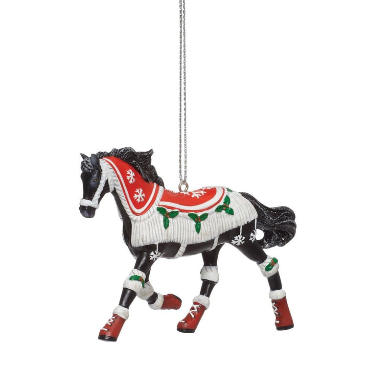 Trail of Painted Ponies Cozy Toes Christmas Horse Ornament 1in H