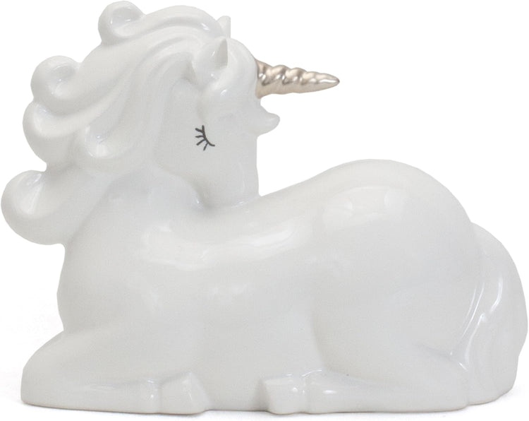 Child to Cherish Ceramic Charlie The Unicorn Piggy Bank - White