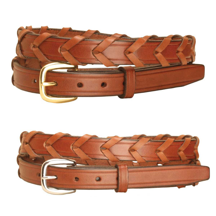 Tory Leather ¾” Laced Leather Belt
