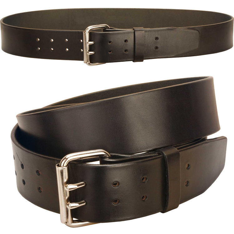 Tory Leather 2" Double Tongue Leather Belt  - 9 Double Holes