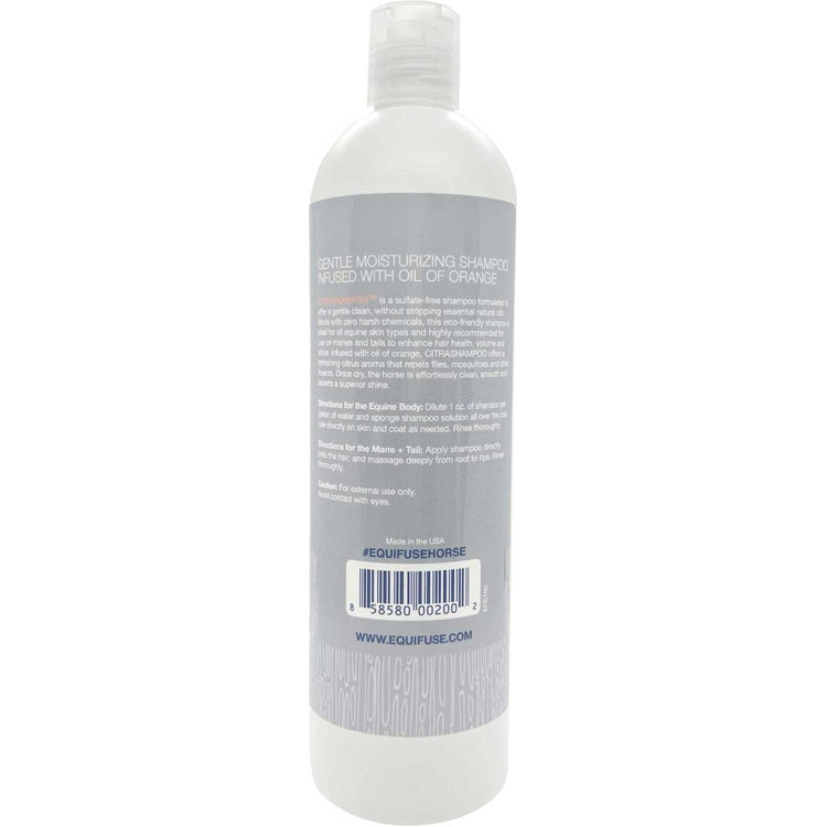 EquiFUSE CitraShampoo Sulfate-Free + Moisturizing Horse Shampoo - 16oz