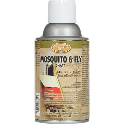 Country Vet Mosquito & Fly Spray Max Strength Refill for Automatic Sprayers 6.9 Ounce