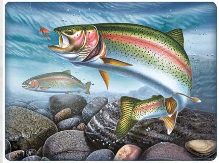 River's Edge Tempered Glass Cutting Board - Tuna