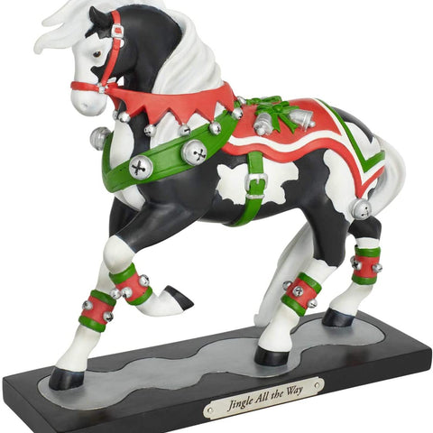Painted Ponies Jingle All the Way Christmas Horse Figurine