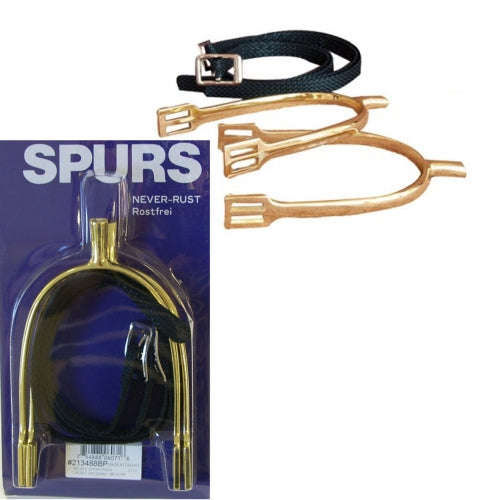 PRINCE OF WALES BRASS PLATED SPURS - MENS 3/4"