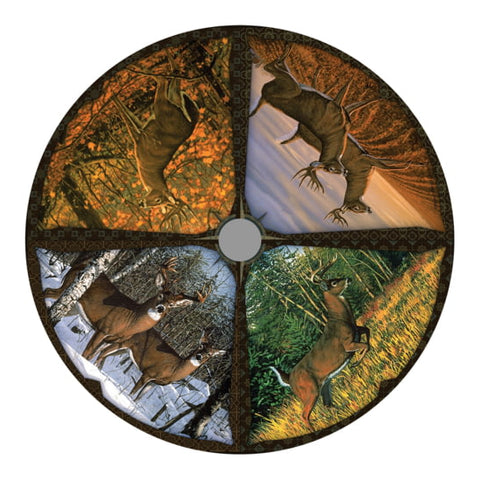 River's Edge 14-inch Lazy Susan - Deer Scene