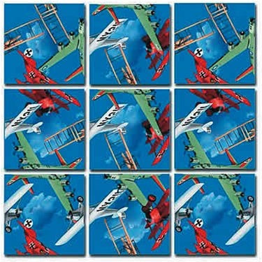 Vintage Airplanes Scramble Squares
