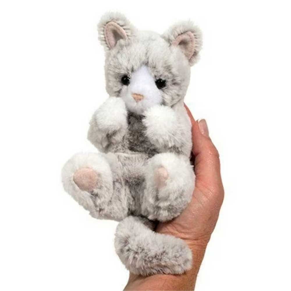 Douglas Cuddle Toys Gray Kitten Lil' Baby Plush #14476 Stuffed Animal Toy