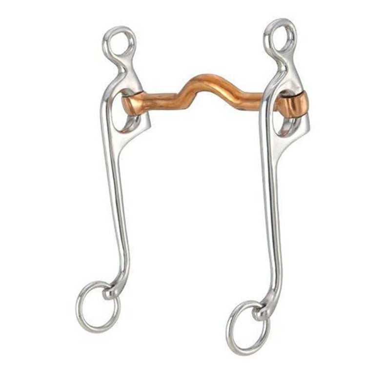 Tough 1 Copper Mouth Low Port Swivel Walking Horse Bit
