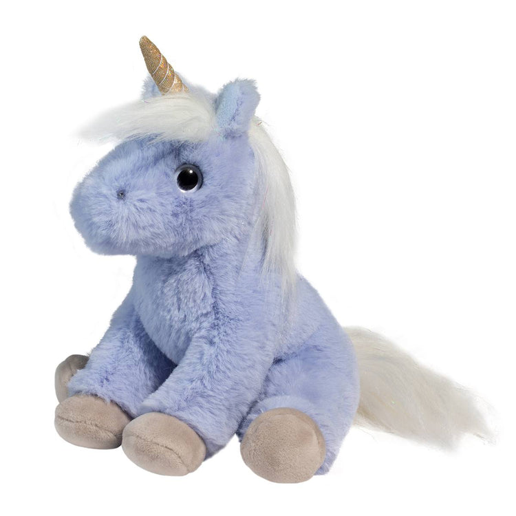 Douglas Cuddle Toys Ellie Blue Unicorn Mini Soft Plush #4747 Stuffed Animal, 6"