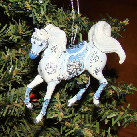 Painted Ponies Snow Crystal Horse Ornament
