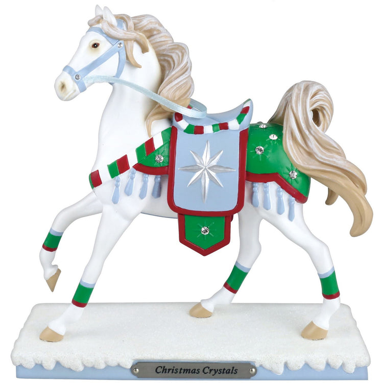 Enesco Trail of Painted Ponies Christmas Crystals Figurine, 7.25 Inch