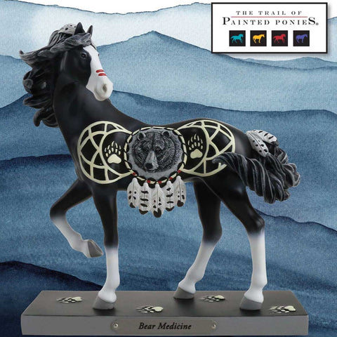 Trail of Painted Ponies Bear Medicine, Figurine, 7.25in H