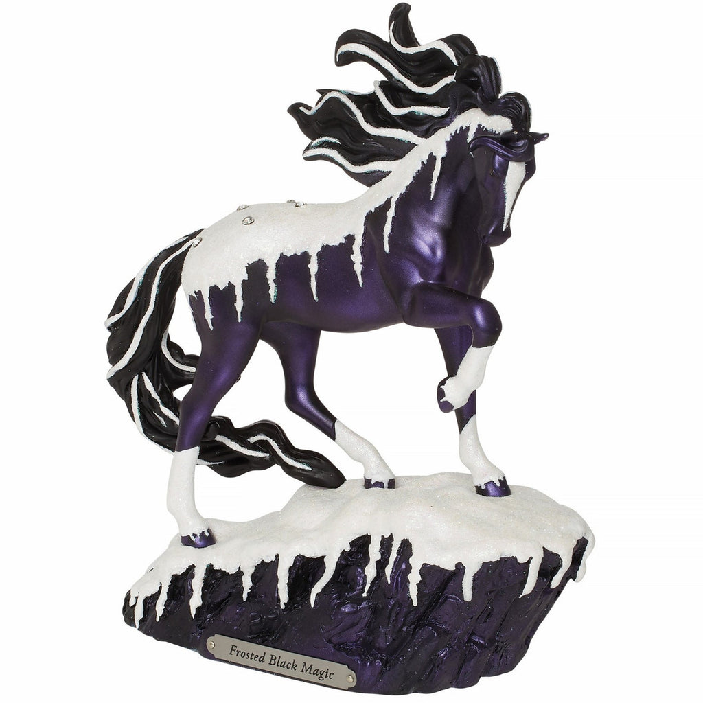 Trail of Painted Ponies Frosted Black Magic 20 Year Anniversary Horse Figurine 9.4in H
