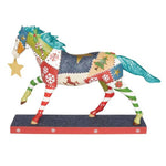 Trail of Painted Ponies Holiday Patchwork Pony Christmas Figurine 7in H