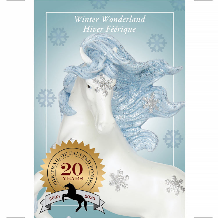 Trail Of Painted Ponies Winter Wonderland - Christmas Stallion White Steed 10.25 Inch,