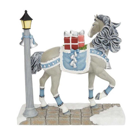 Trail of Painted Ponies Christmas Time in the City Horse Figurine 8in H