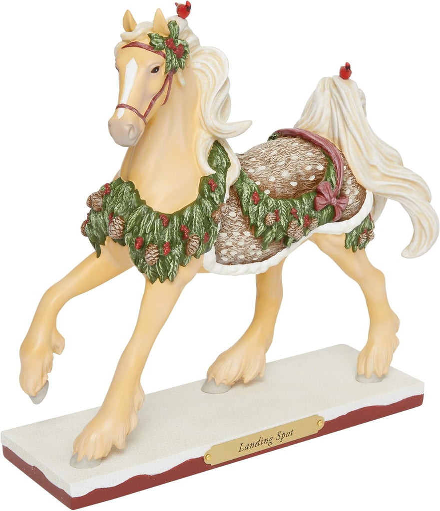 Trail of Painted Ponies Landing Spot Christmas Horse Figurine 7.7in H