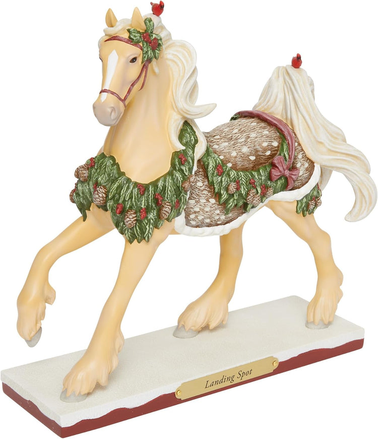 Trail of Painted Ponies Landing Spot Christmas Horse Figurine 7.7in H