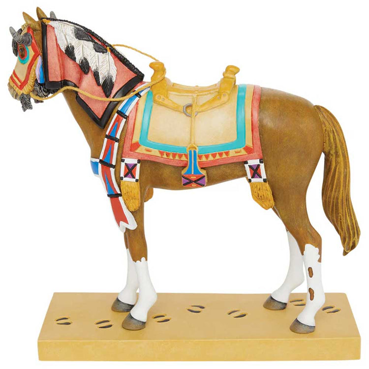 Trail of Painted Ponies Buffalo Medicine Horse Figurine 7.2in H