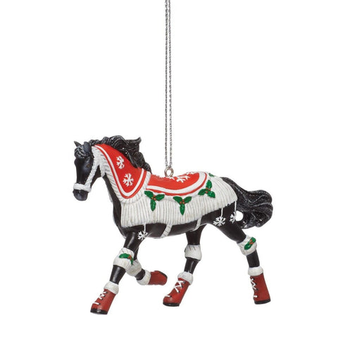 Trail of Painted Ponies Cozy Toes Christmas Horse Ornament 1in H