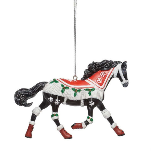 Trail of Painted Ponies Cozy Toes Christmas Horse Ornament 1in H