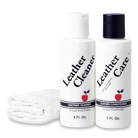 Apple Leather Cleaner & Conditioner Kit - Use On Leather Purses, Handbags, Shoes, Boots & Accessories
