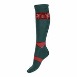 B Vertigo Geox Warm Riding Socks - Charcoal/Burguandy Winter Socks 8.5-10