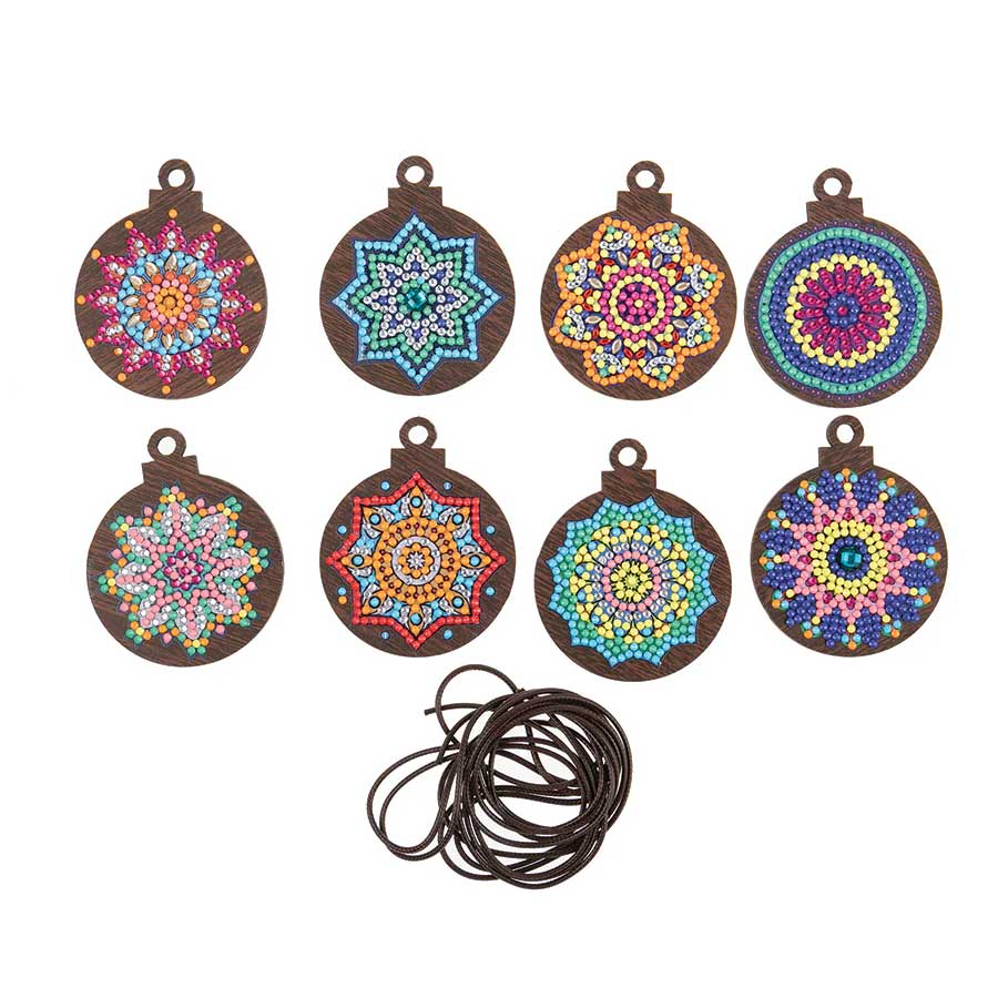 Crystal Arts Deco Kit: Hanging Mandala - Wooden Hanging Decoration