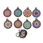 Crystal Arts Deco Kit: Hanging Mandala - Wooden Hanging Decoration