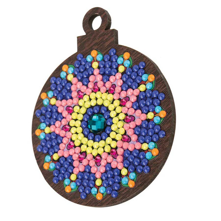 Crystal Arts Deco Kit: Hanging Mandala - Wooden Hanging Decoration