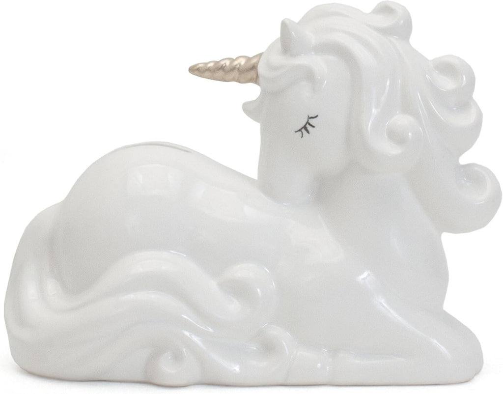 Child to Cherish Ceramic Charlie The Unicorn Piggy Bank - White