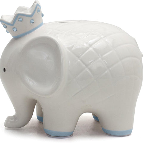 Child to Cherish Ceramic Coco Elephant Piggy Bank - Blue
