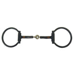 Robart Pinchless Black Sweet Iron Offset Dee Snaffle Bit 5" IW112