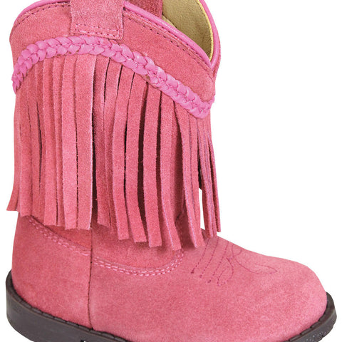 SMOKY MOUNTAIN BOOTS Hopalong Western Boots -3574 - Pink Fringe - Toddler