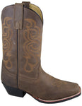 SMOKY MOUNTAIN BOOTS Ladies Lariat Square Toe Western Boots -6274 - Brown Oil Distress