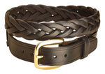Tory Leather 1-1/4" Braided Leather Belt