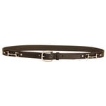 Tory Leather 1" Snaffle Bit Belt with Nickel Snaffle Bits & Buckle