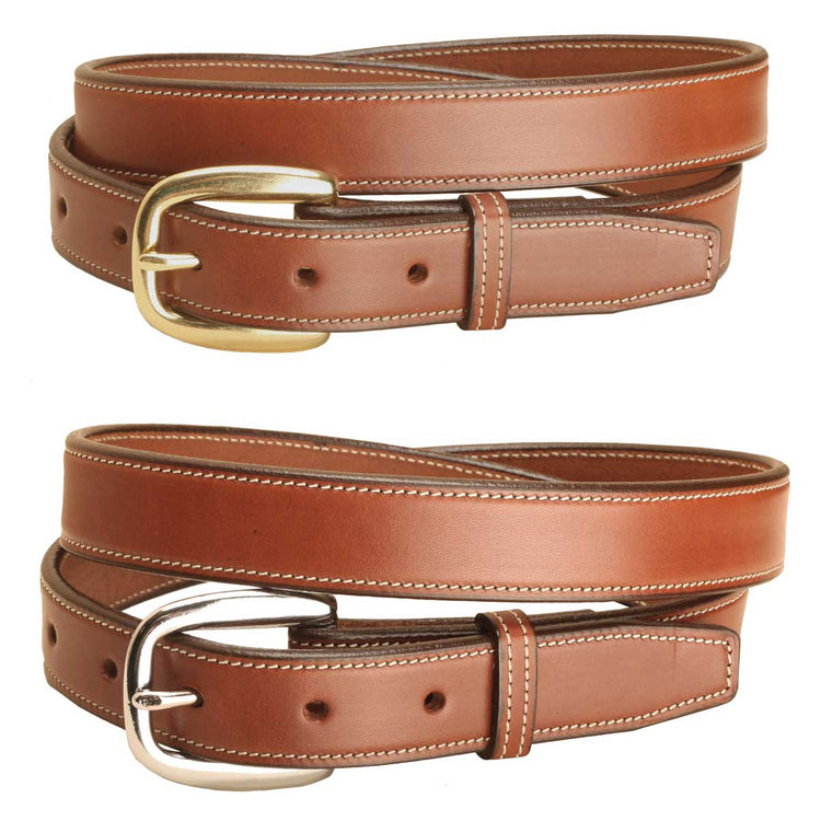 Tory Leather 1” Stitched Leather Belt