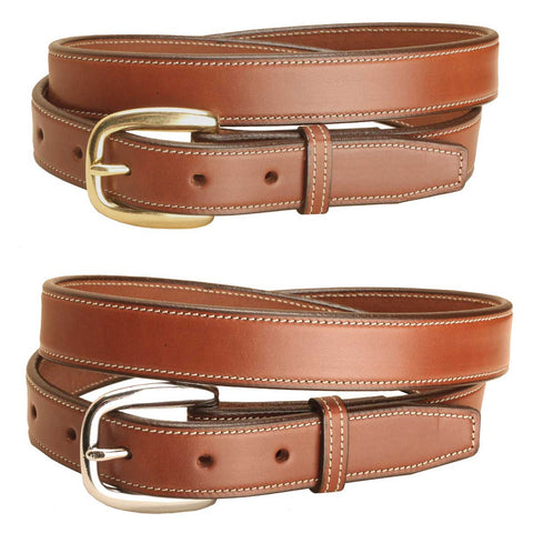 Tory Leather 1” Stitched Leather Belt