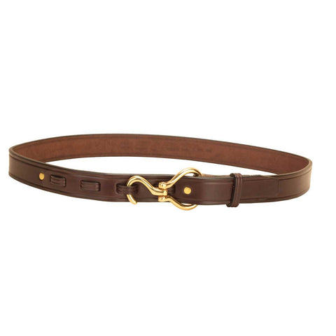 Tory Leather Brass Hoof Pick Buckle Leather Belt