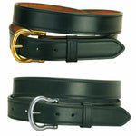 Tory Leather 1-1/4" Double & Stitched Leather Belt